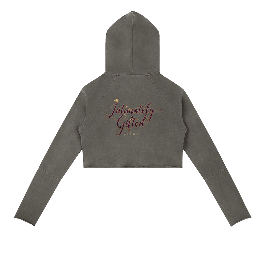 Vintage Washed Raw Edge Hoodie