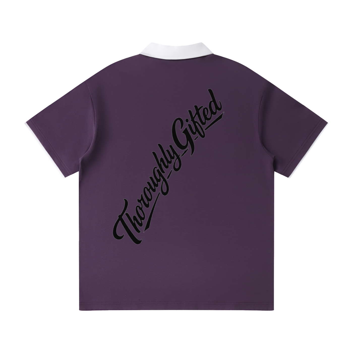 Contrast Collar Raglan Polo Shirt