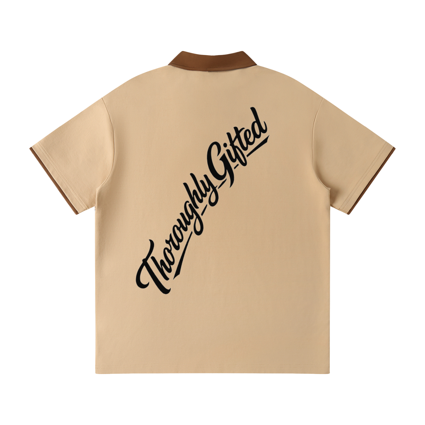 Contrast Collar Raglan Polo Shirt