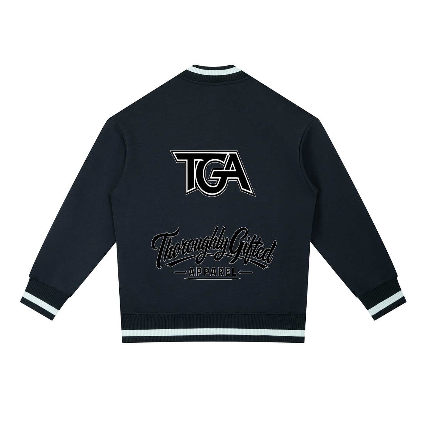 Contrast Piping Zip Bomber Jacket