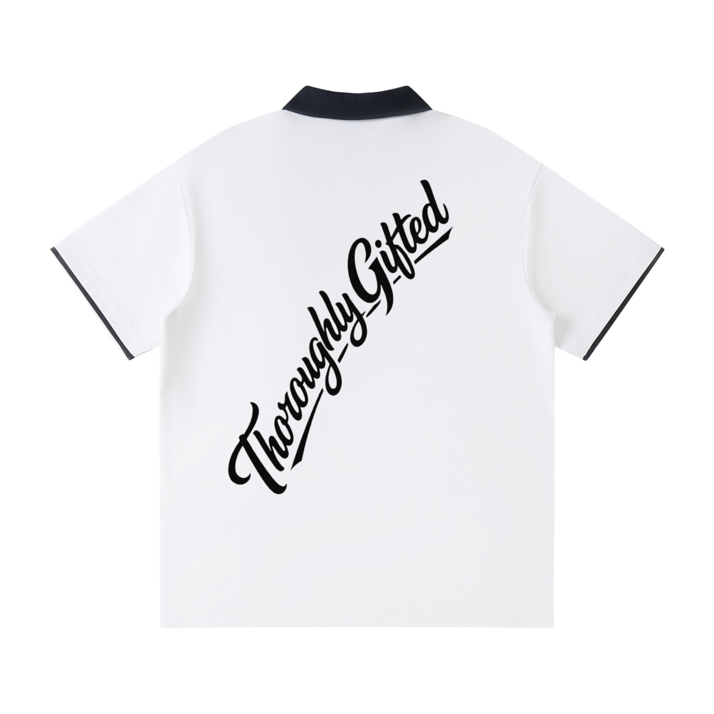 Contrast Collar Raglan Polo Shirt