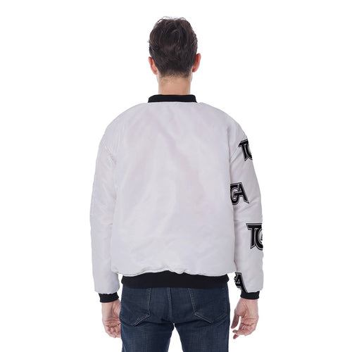 All-Over Print Men's Jacket With Sleeve Pocket