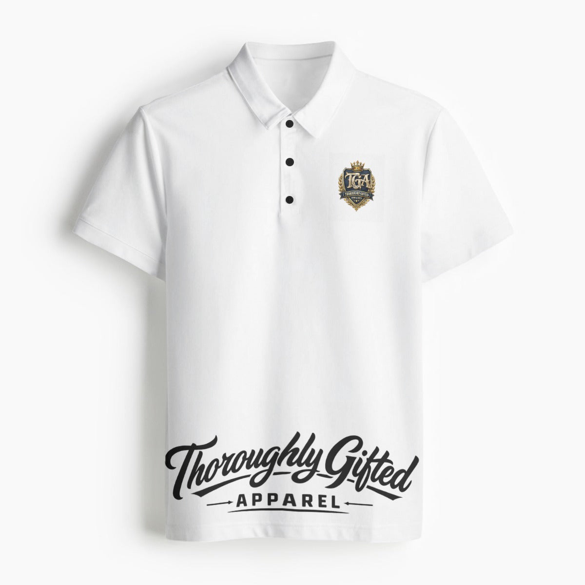 All-Over Print Men's Polo Collar Jersey