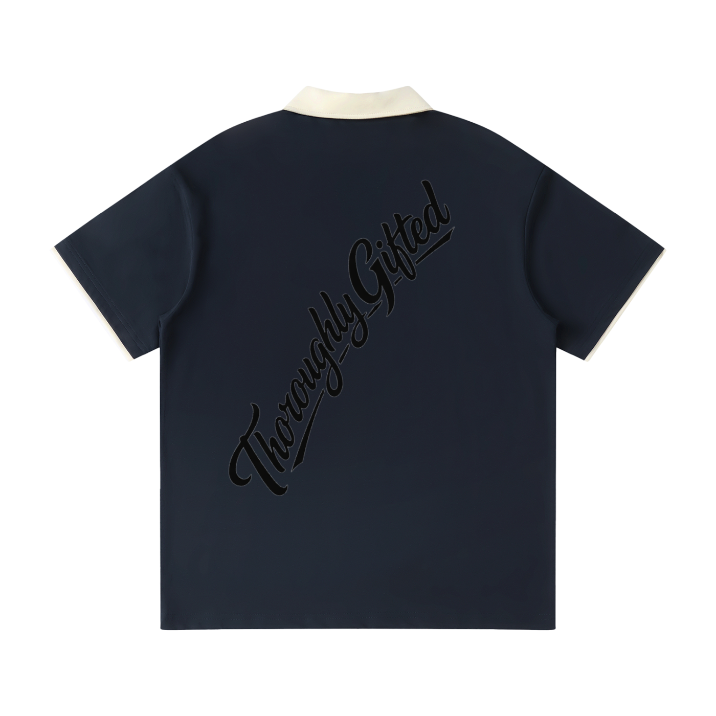 Contrast Collar Raglan Polo Shirt