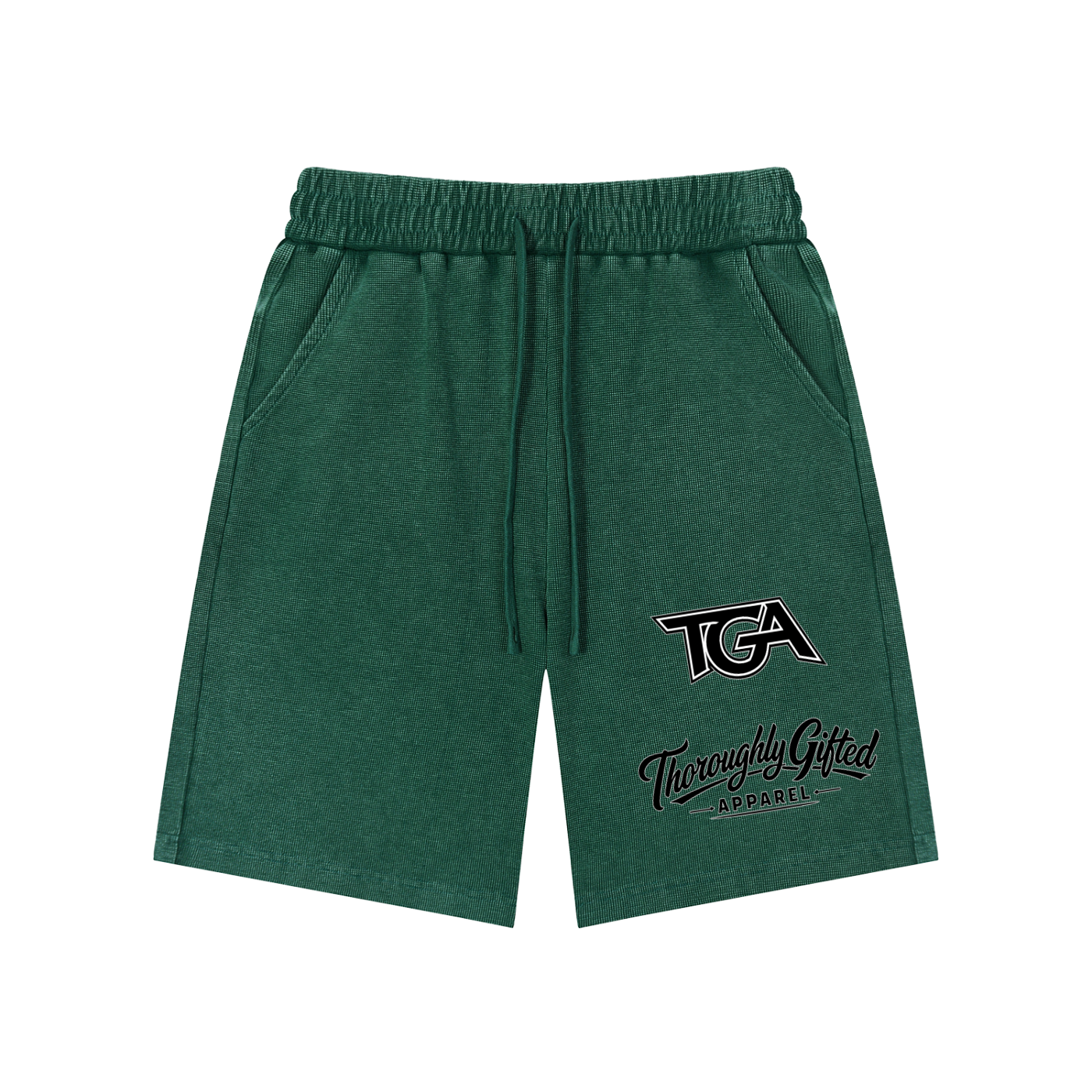Mineral Wash Waffle Knit Shorts