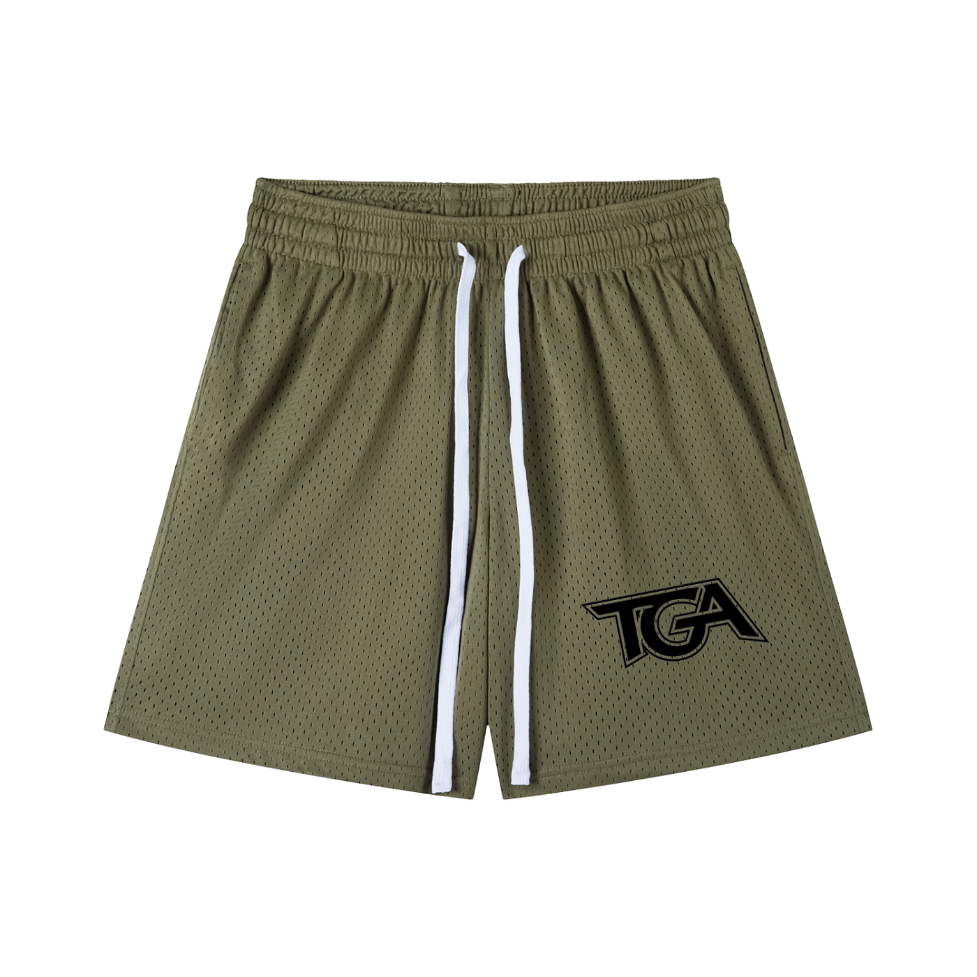 Mesh Drawstring Shorts
