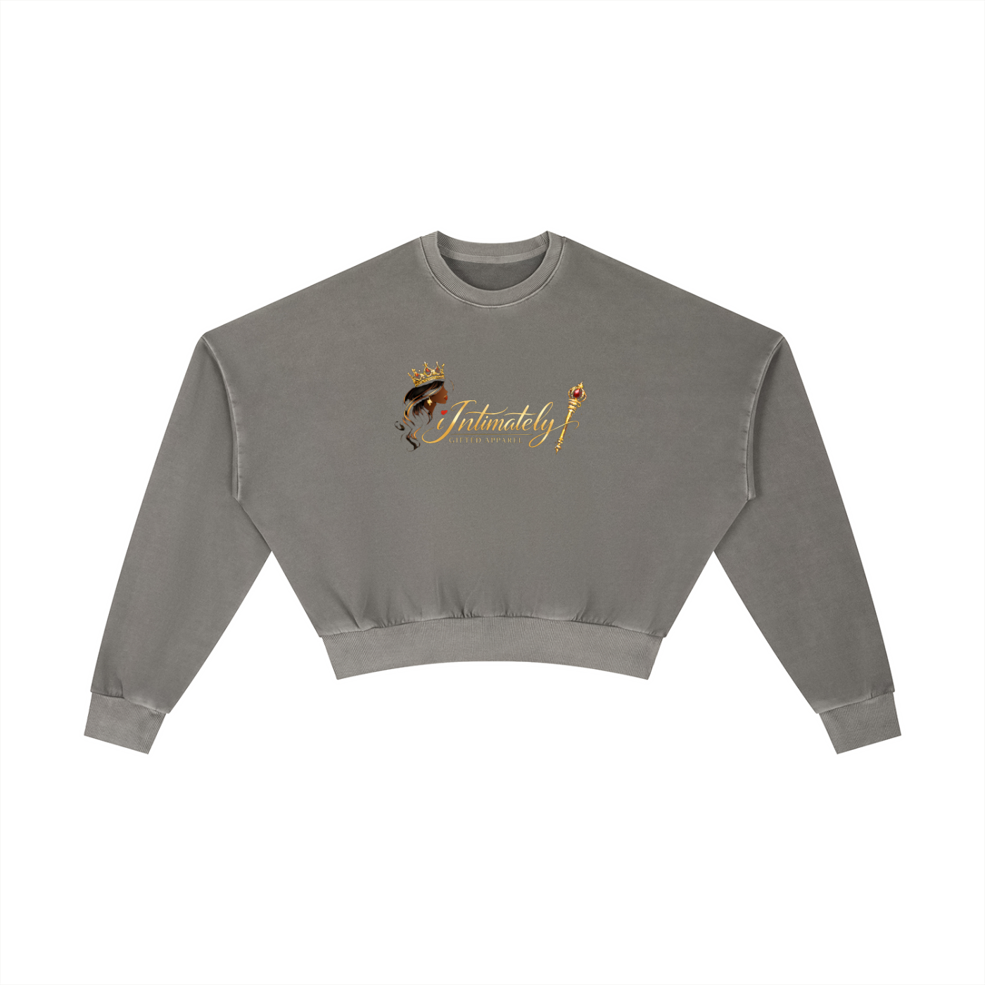 Vintage Washed Cropped Sweatshirt