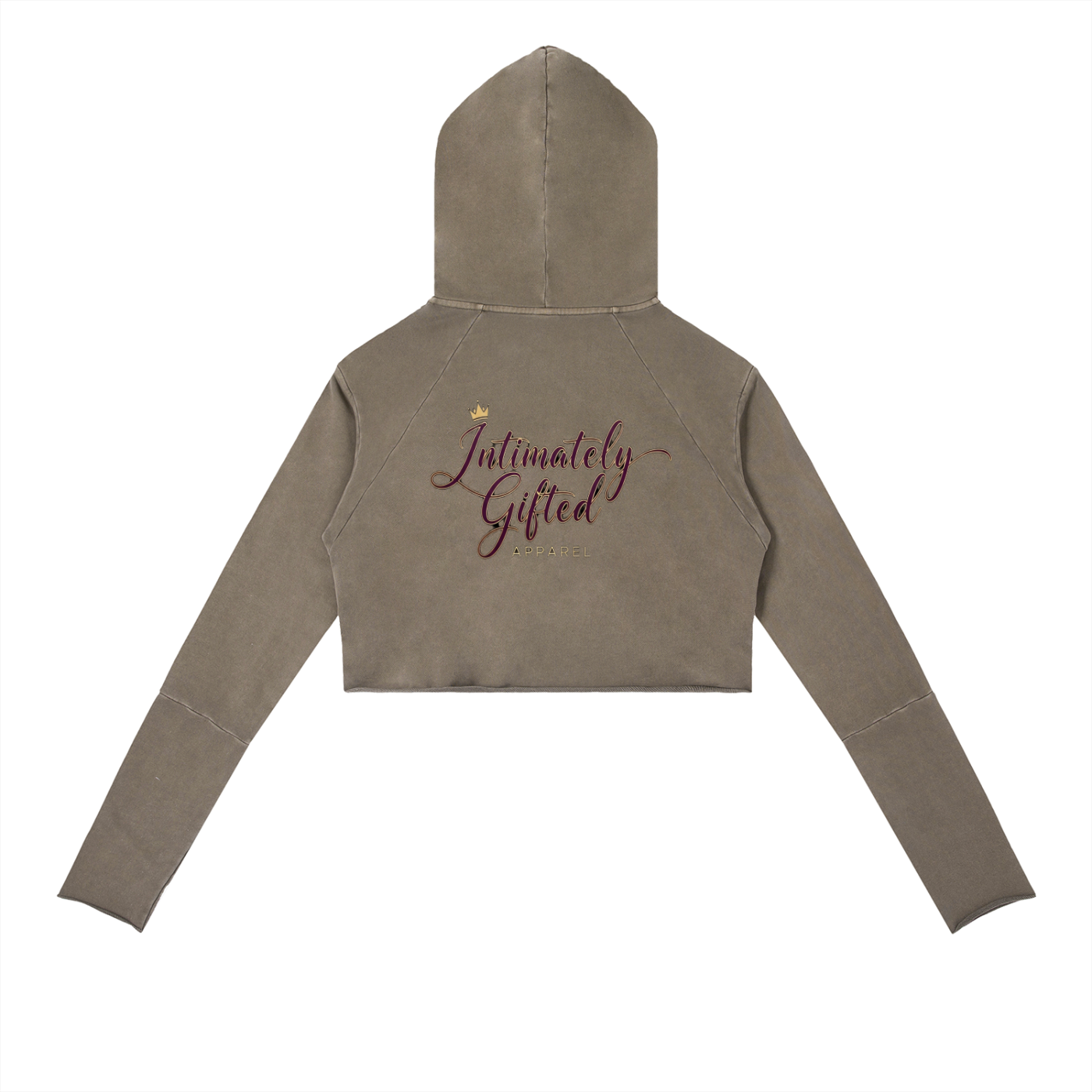 Vintage Washed Raw Edge Hoodie