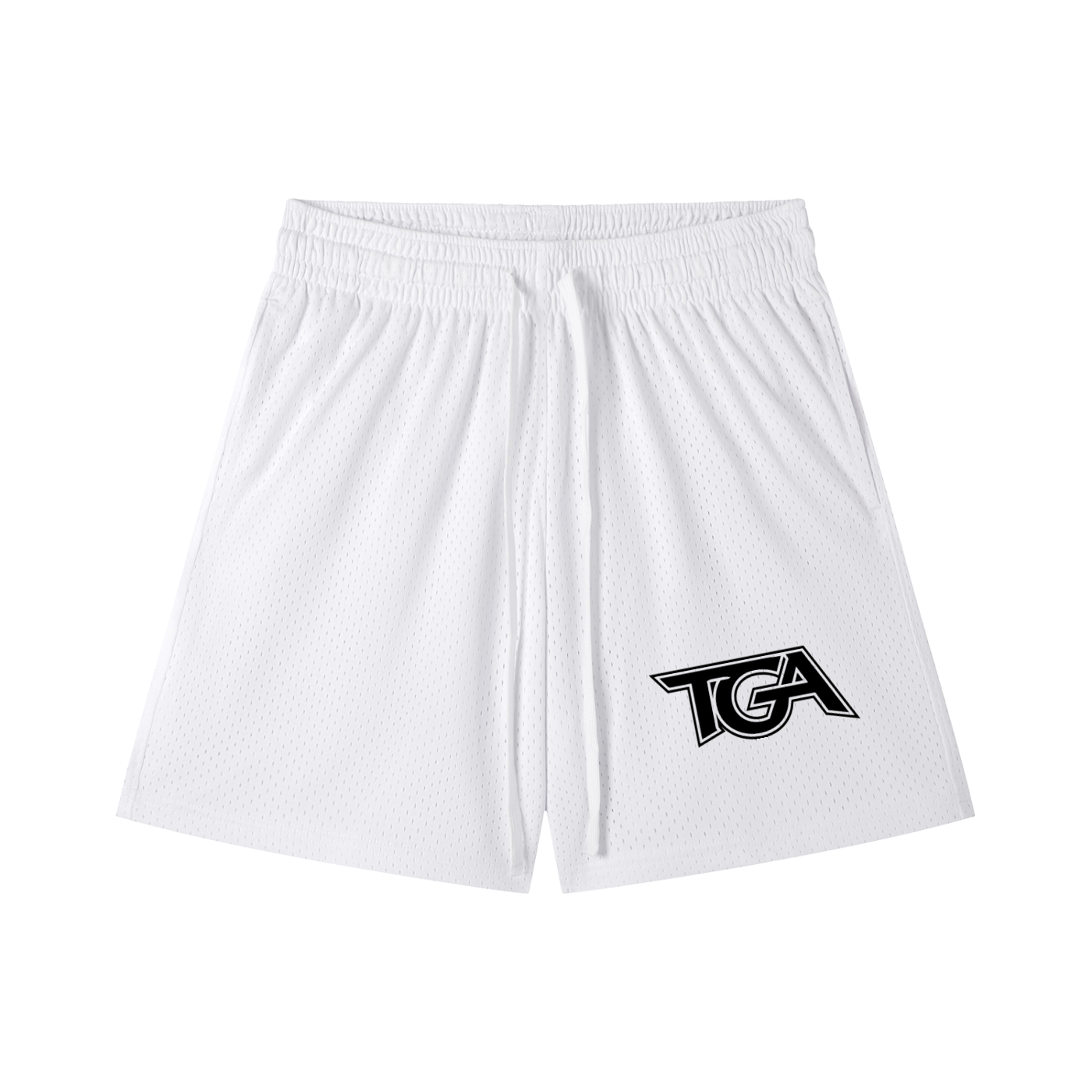 Mesh Drawstring Shorts