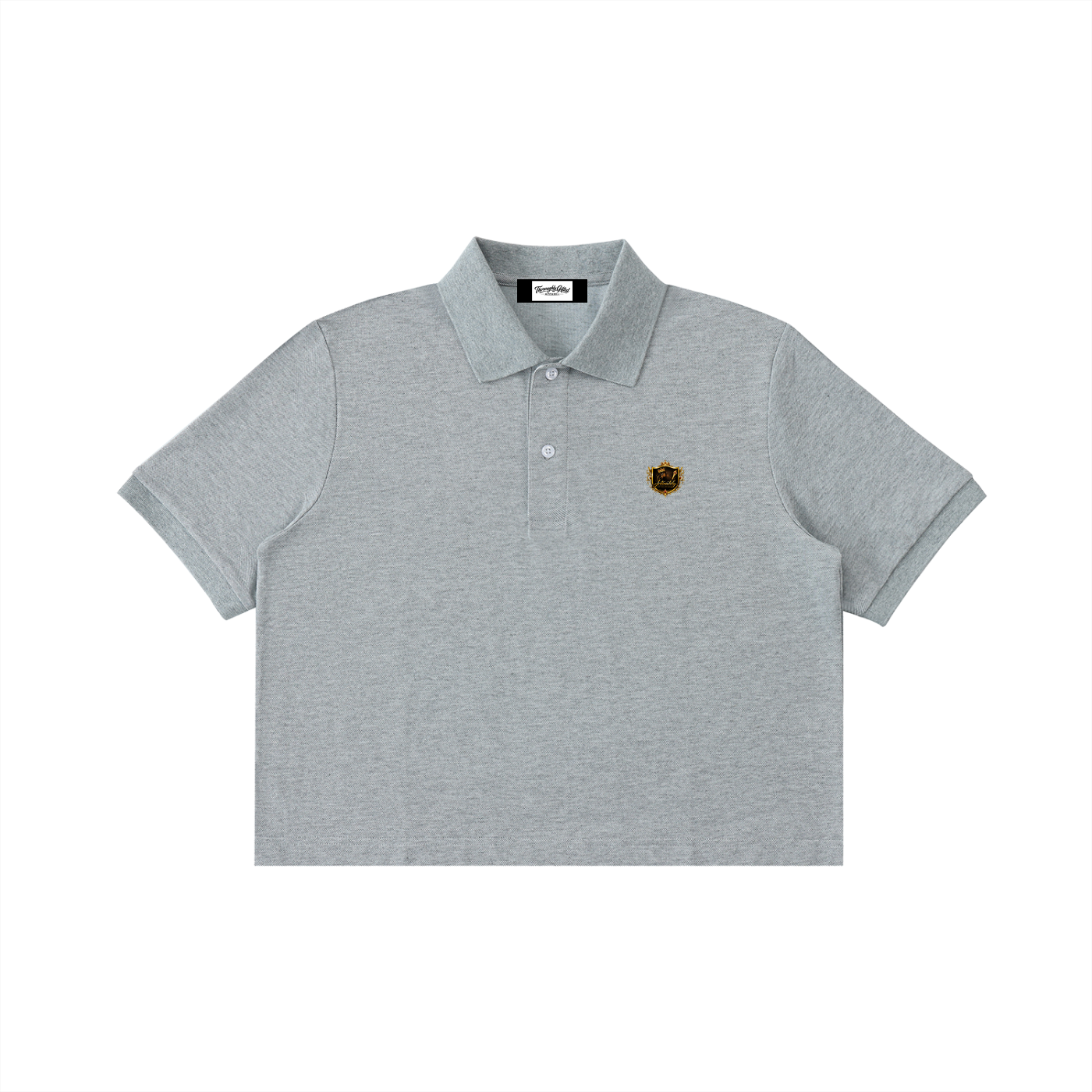 Essential Cropped Polo Shirt