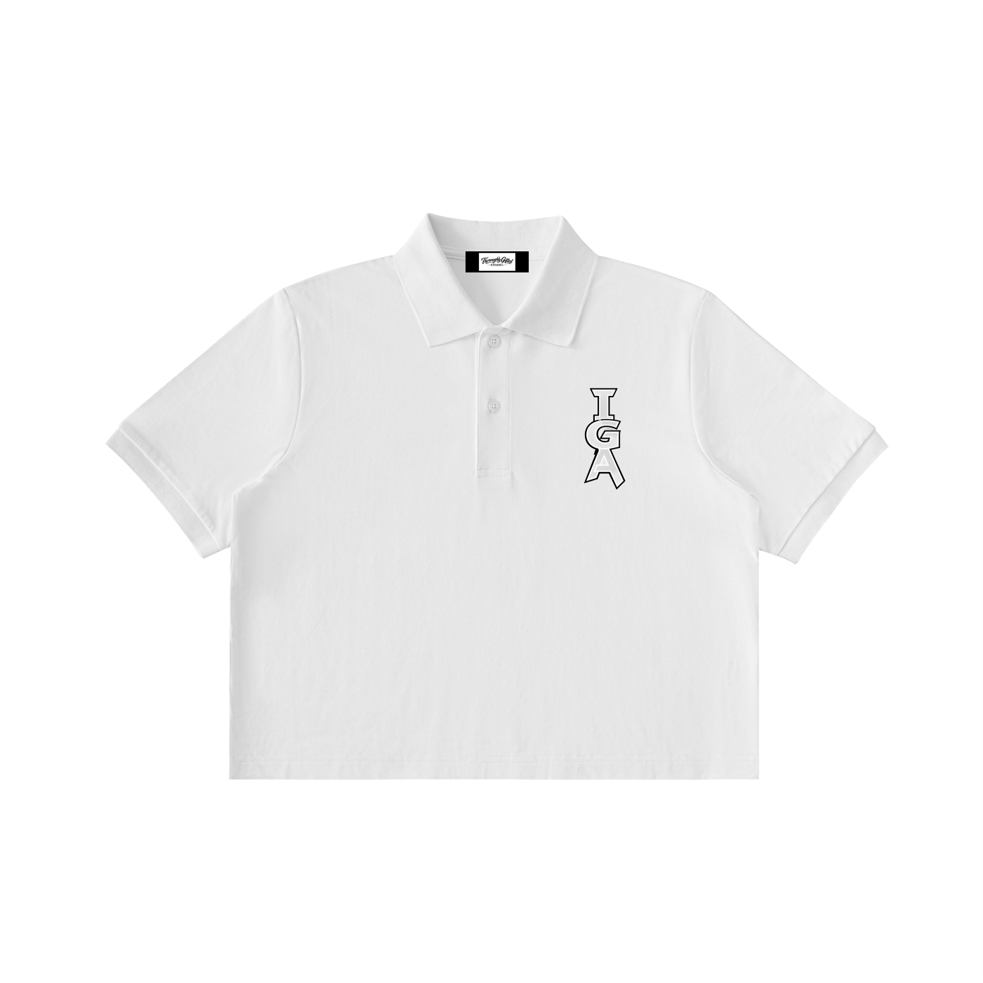 Essential Cropped Polo Shirt