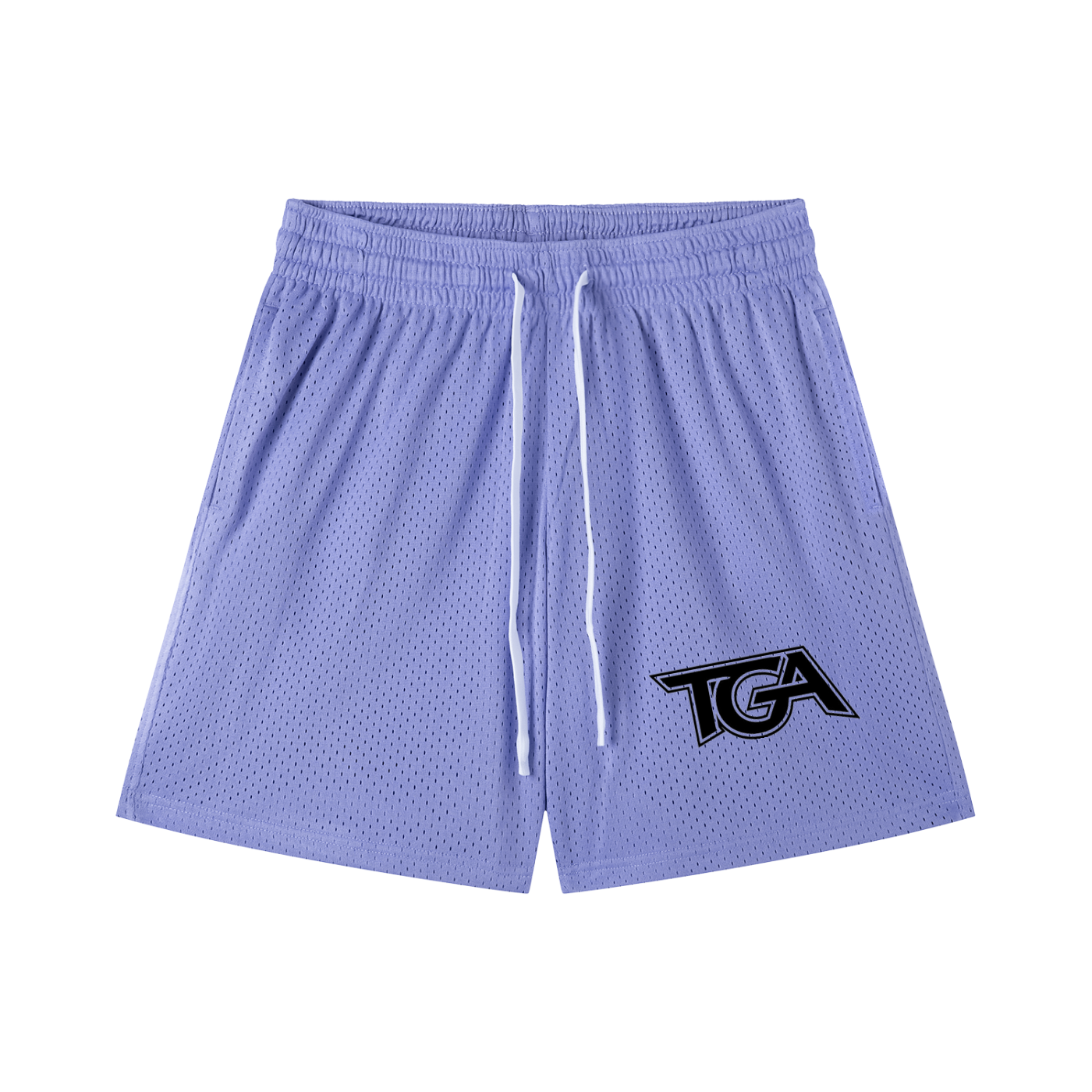 Mesh Drawstring Shorts