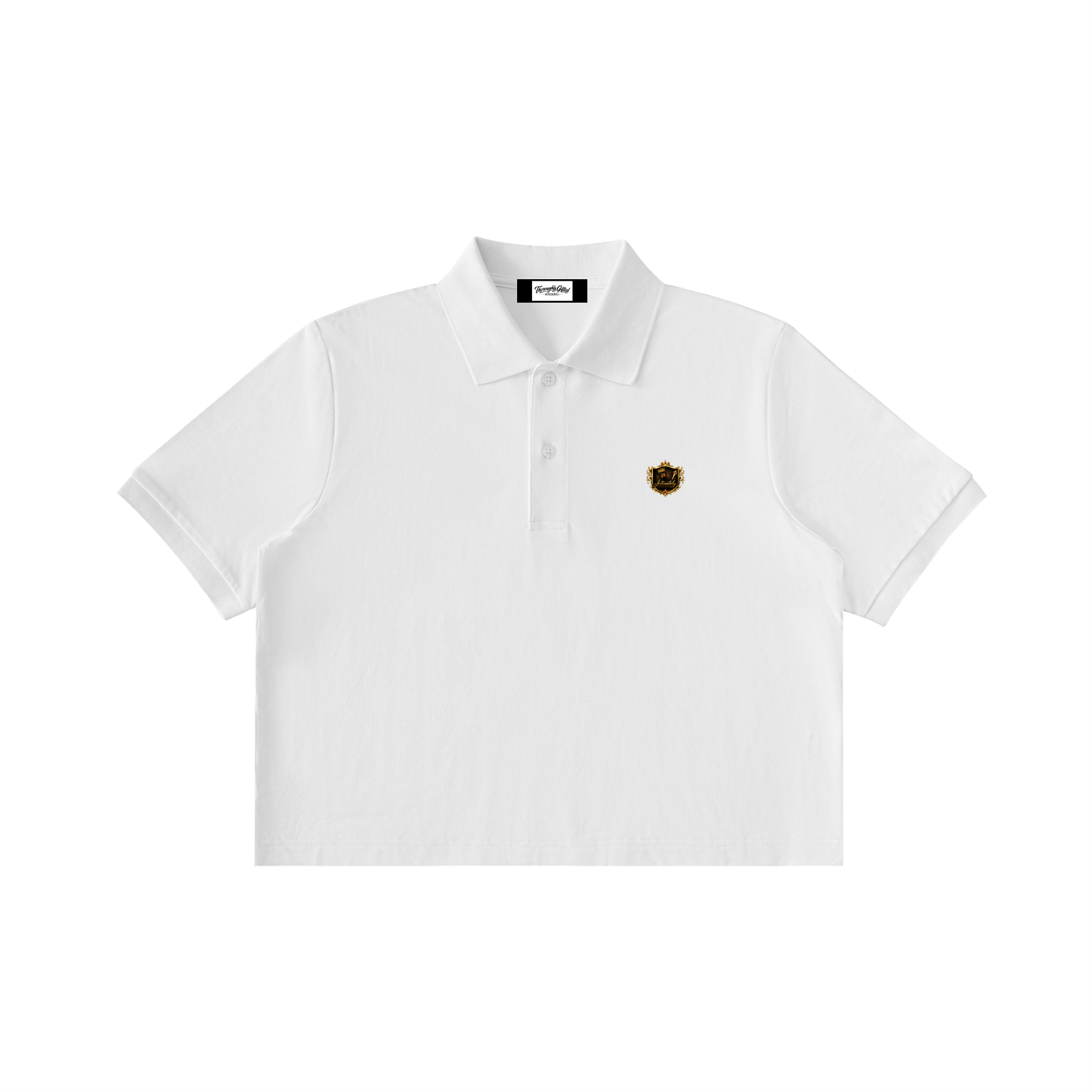 Essential Cropped Polo Shirt