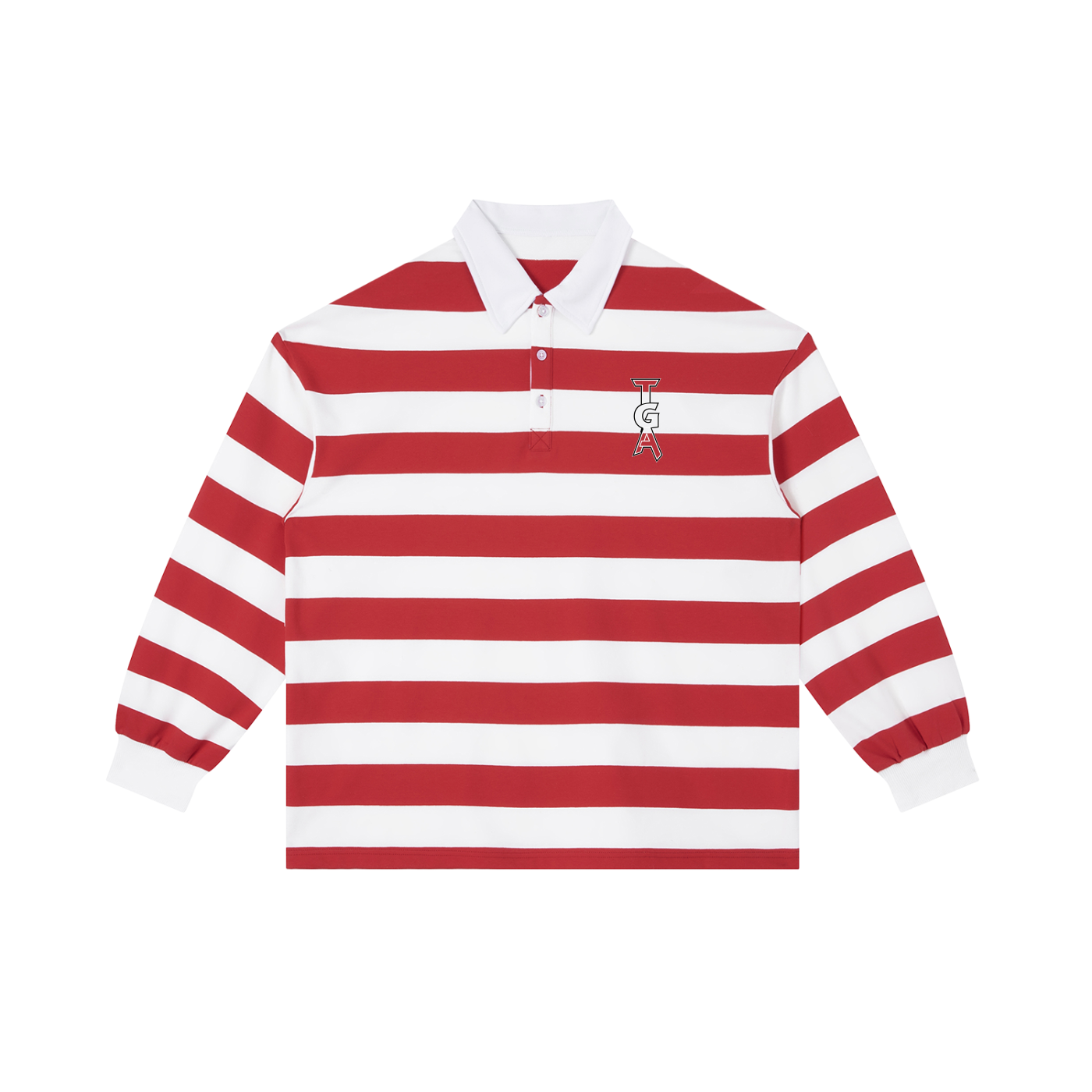 Color Block Stripe Polo Shirt
