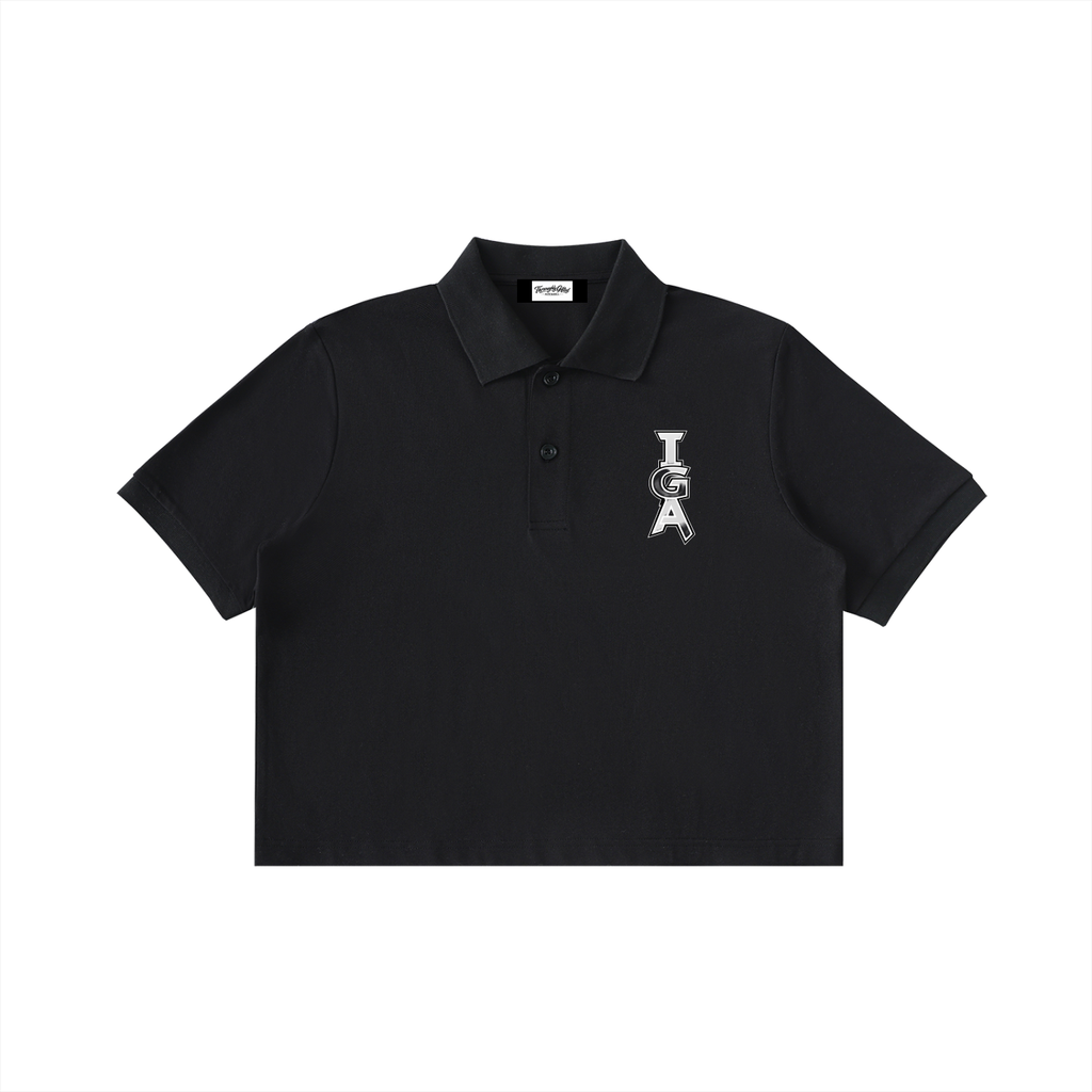 Essential Cropped Polo Shirt