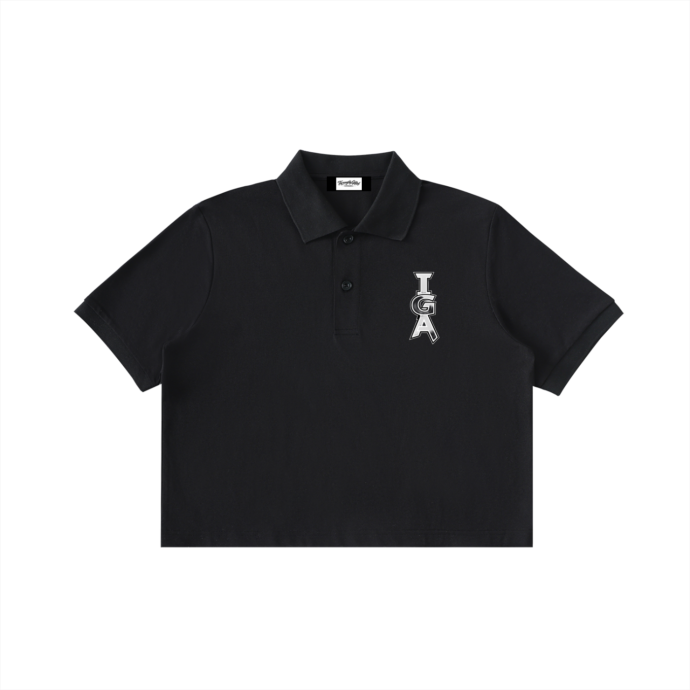 Essential Cropped Polo Shirt