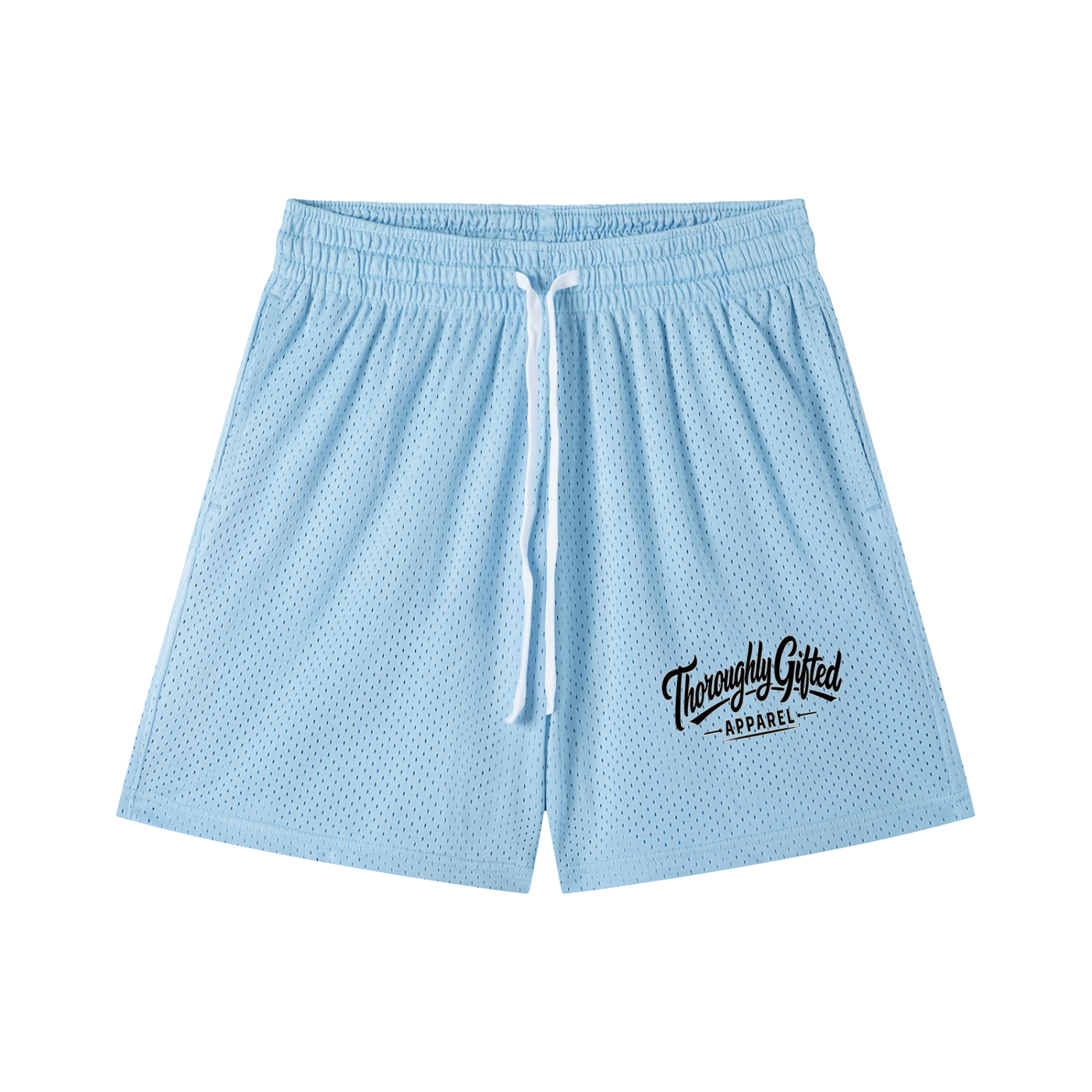 Mesh Drawstring Shorts