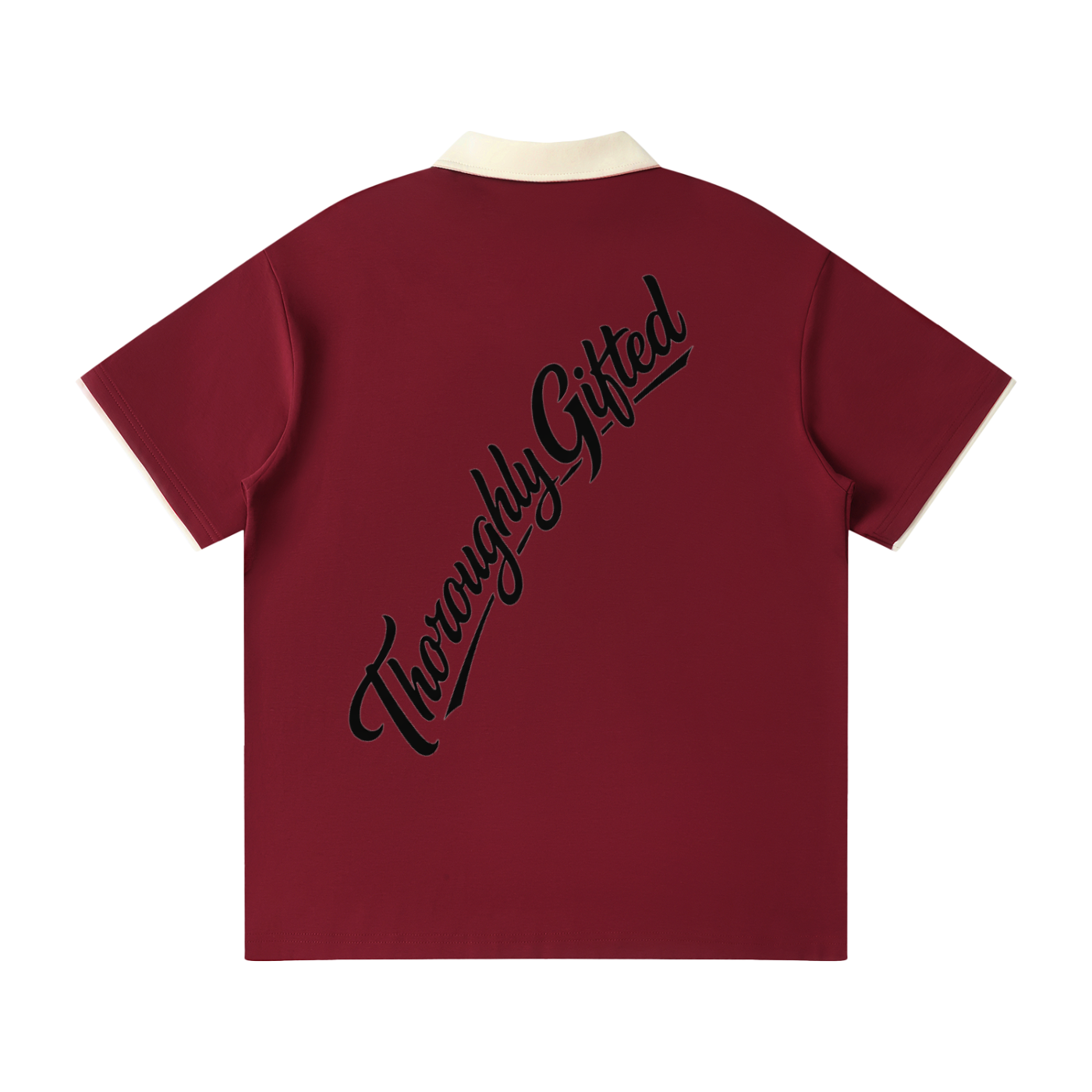 Contrast Collar Raglan Polo Shirt