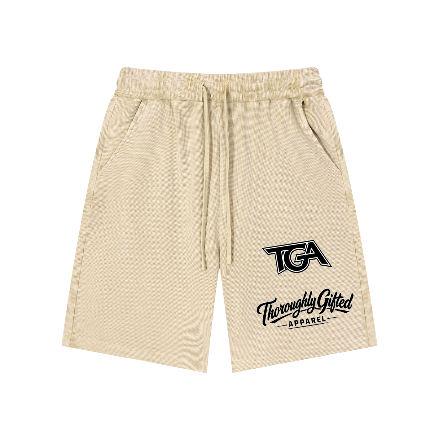 Mineral Wash Waffle Knit Shorts