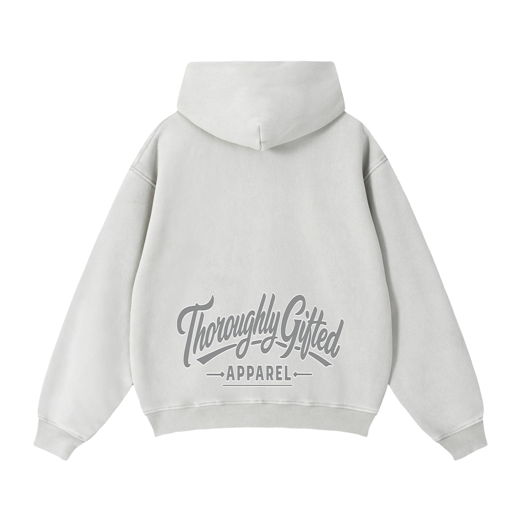 Zip-Through Boxy Fleece Hoodie