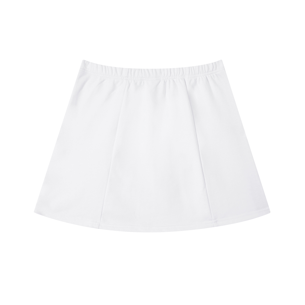 Contrast Side Stripe Slit Skirt