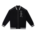 Contrast Piping Zip Bomber Jacket