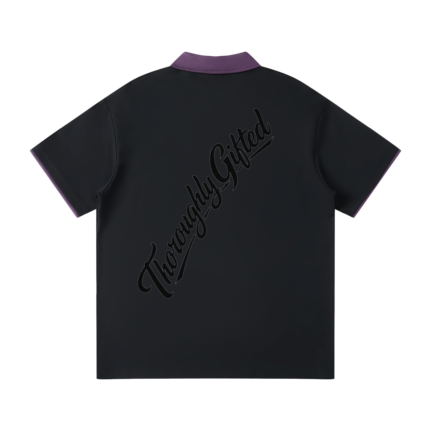 Contrast Collar Raglan Polo Shirt