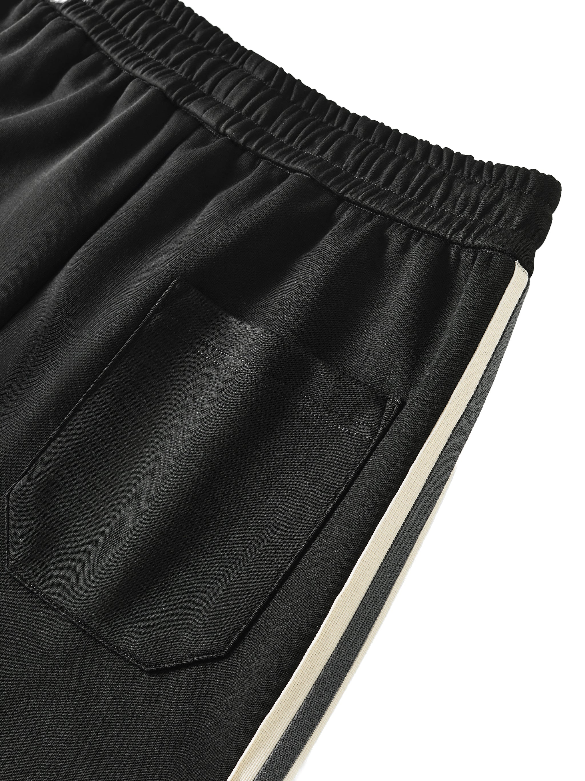 Contrast Side-Stripe Straight-Leg  Pants