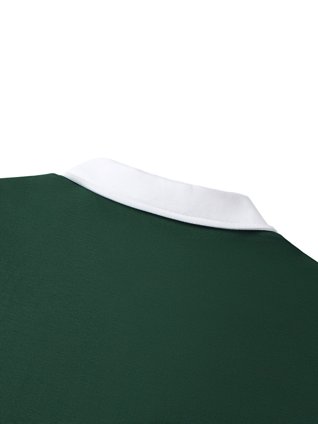 Contrast Collar Raglan Polo Shirt